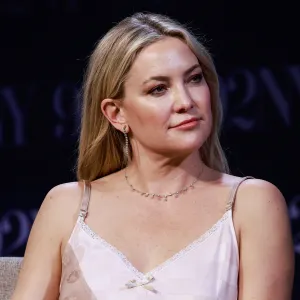 NEW YORK, NEW YORK - MARCH 05: Kate Hudson speaks during Netflix's "Running Point" Mindy Kaling and Kate Hudson In Conversation With Versha Sharma at 92NY on March 05, 2025 in New York City. (Photo by Jason Mendez/Getty Images)