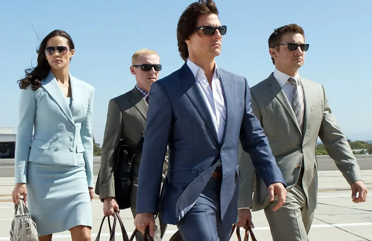 Four people walk in the sun in 'Mission: Impossible — Ghost Protocol.'
