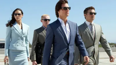 Four people walk in the sun in 'Mission: Impossible — Ghost Protocol.'