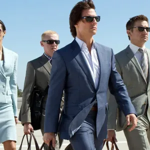 Four people walk in the sun in 'Mission: Impossible — Ghost Protocol.'