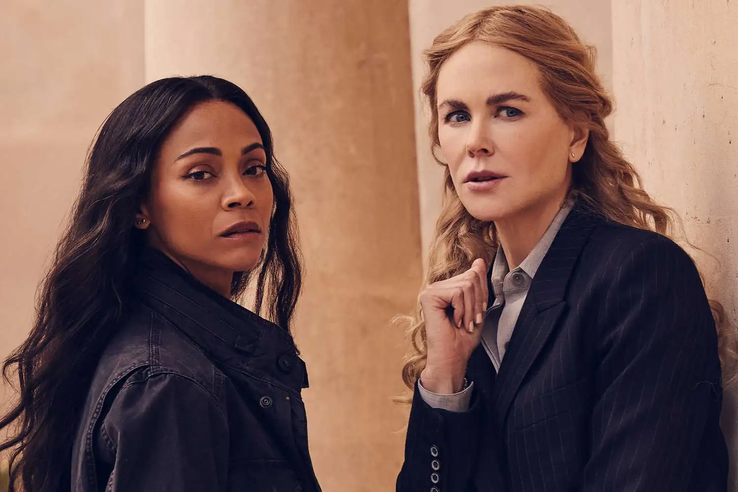 Zoe Saldaña and Nicole Kidman in 'Lioness.'