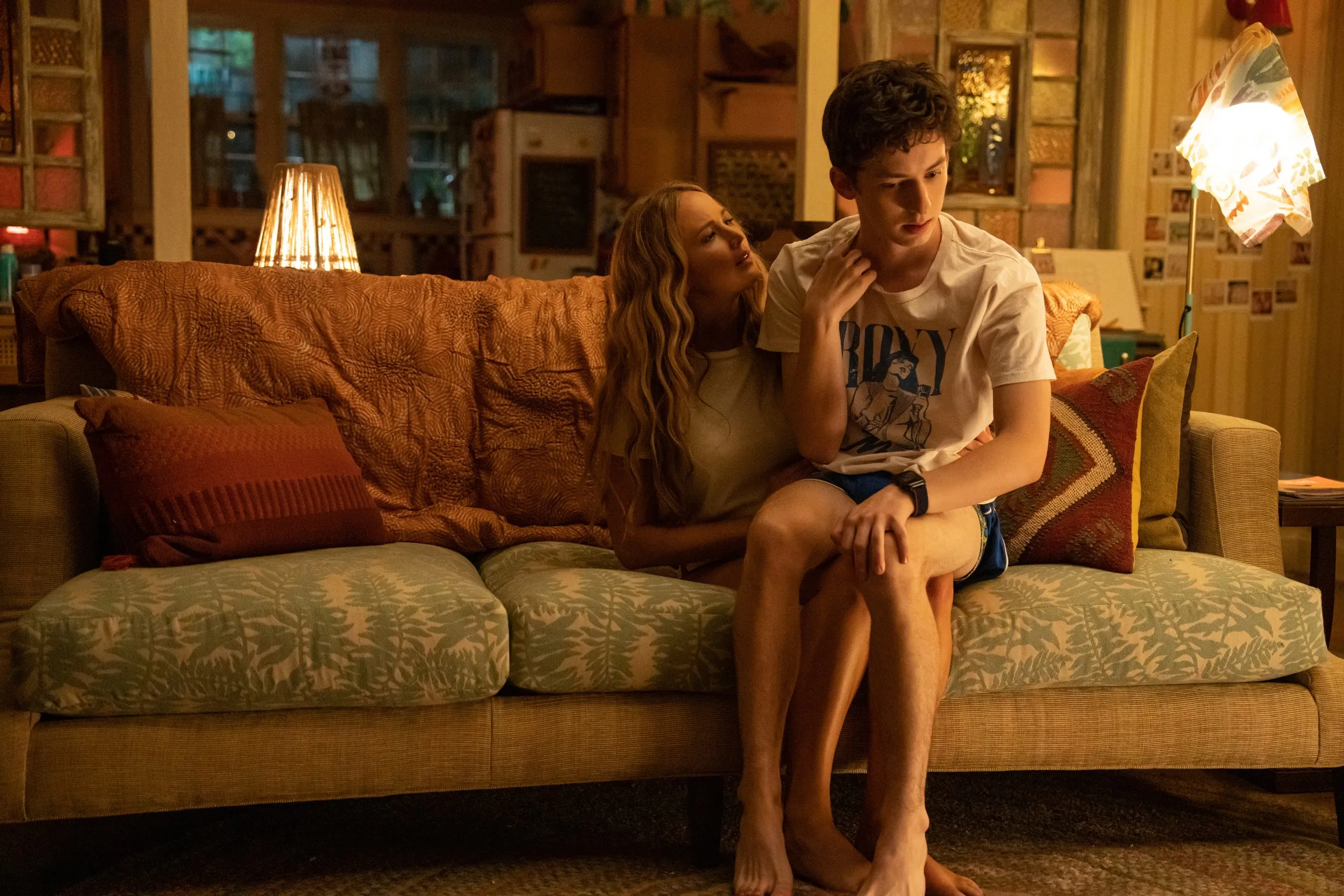Jennifer Lawrence and Andrew Barth Feldman in 'No Hard Feelings.'