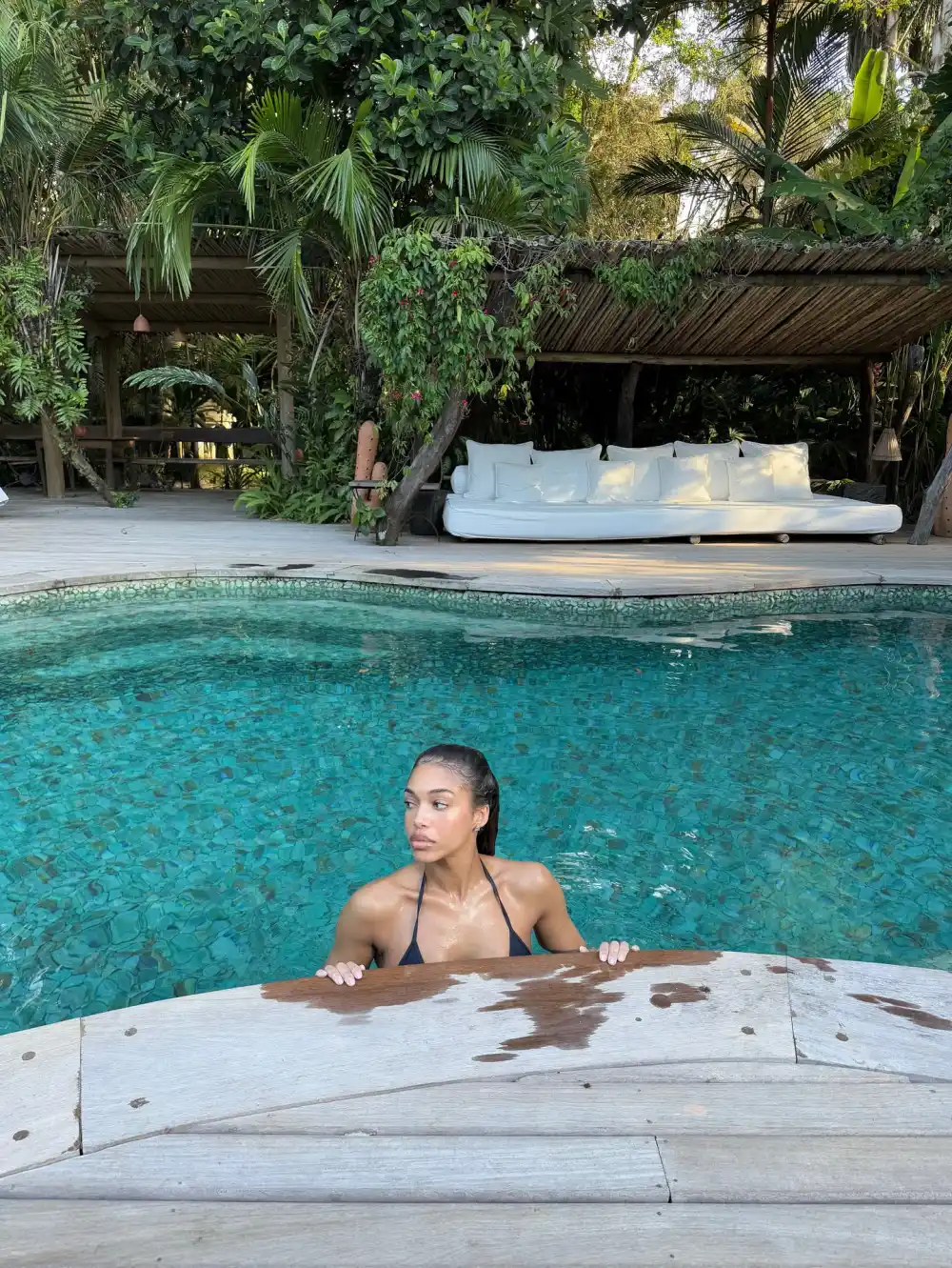 Playboy Model Lori Harvey Teases Her Bikini Body