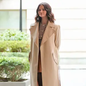 Selena Gomez Does High-Low Dressing on Set of OMITB