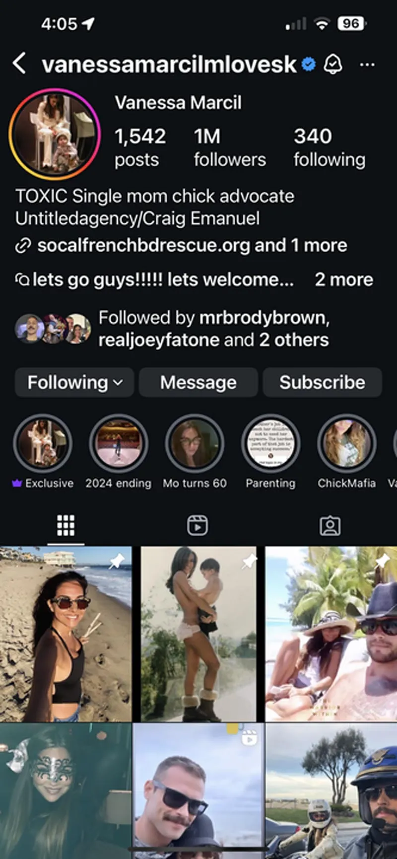 Vanessa Marcil Adds Toxic Single Mom to Instagram Bio After Brian Austin Green Comment