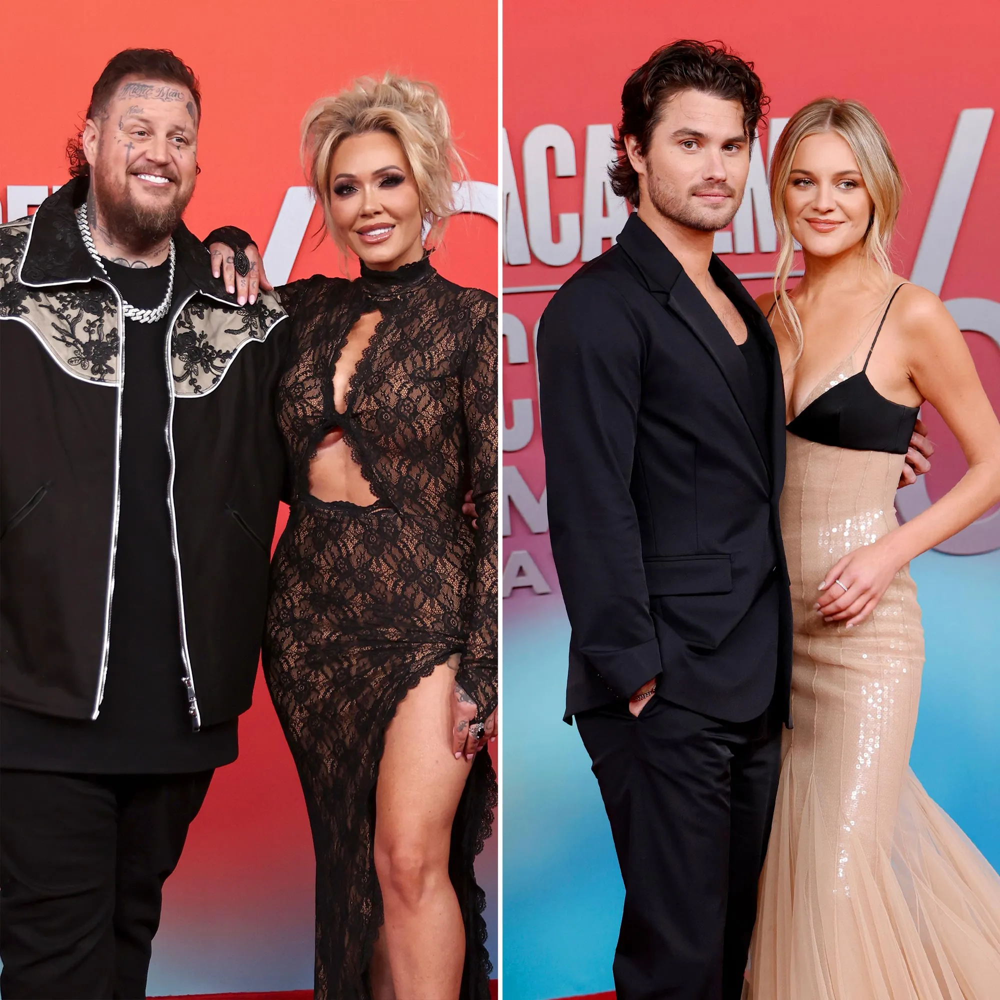 2025 ACM Awards Hottest Couples Jelly Roll and Bunnie XO with Kelsea Ballerini and Chase Stokes 674