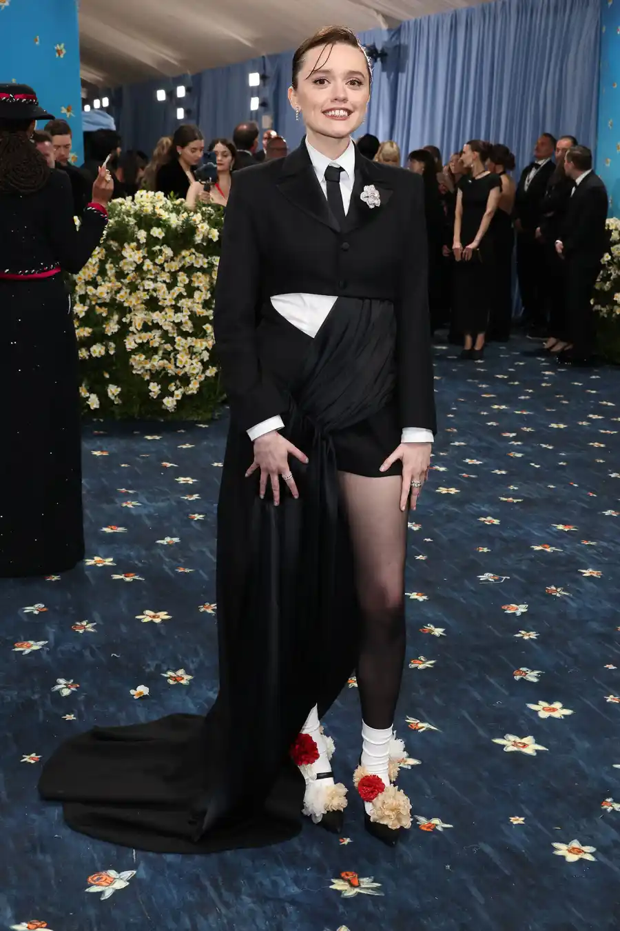 Aimee Lou Wood Red Carpet Arrival Blue Carpet 2025 Met Gala