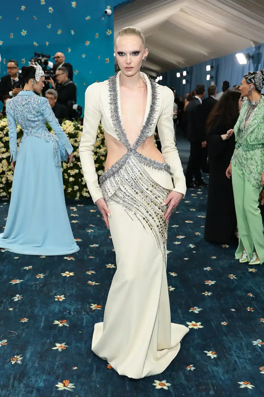 Alex Consani Red Carpet Arrival Blue Carpet 2025 Met Gala