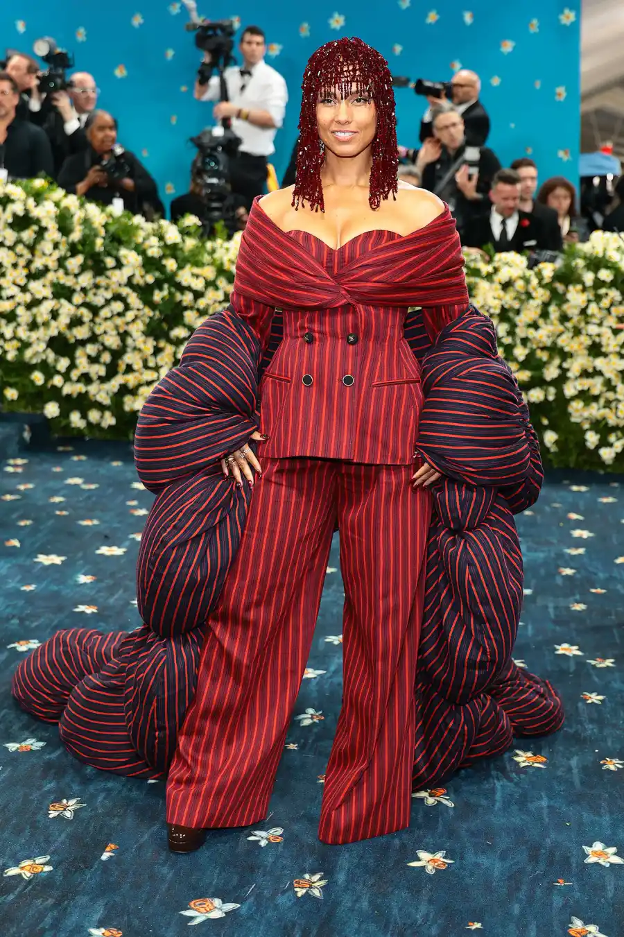Alicia Keys Red Carpet Arrival Blue Carpet 2025 Met Gala