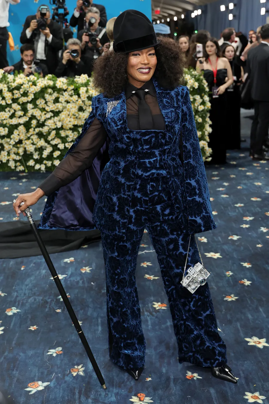 Angela Bassett Red Carpet Arrival Blue Carpet 2025 Met Gala