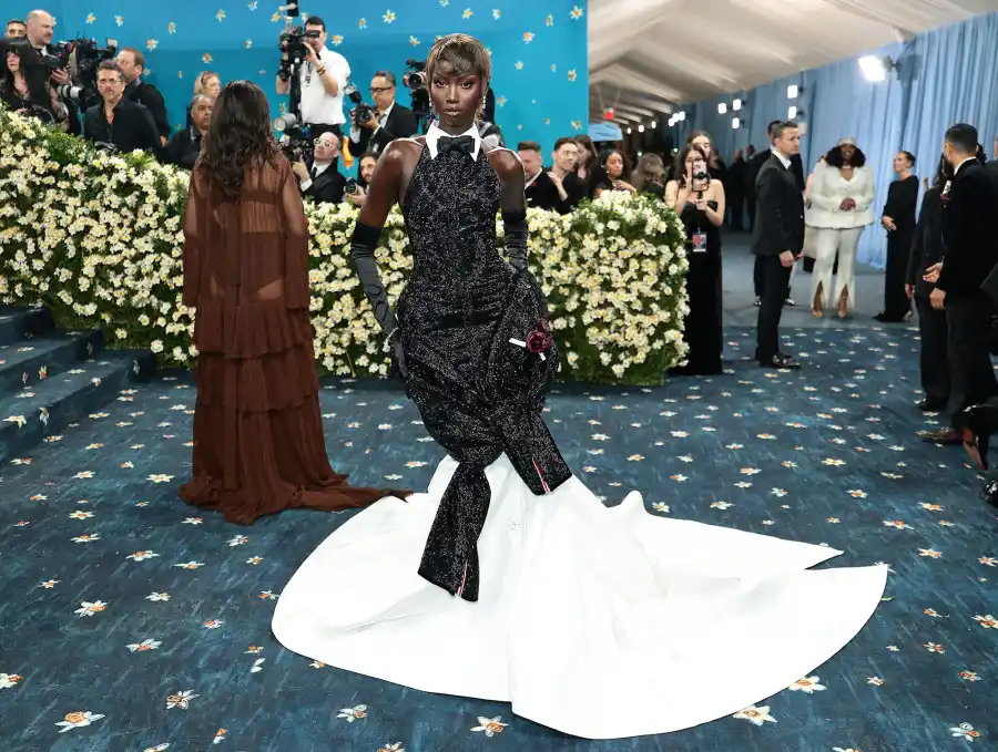 Anok Yai Red Carpet Arrival Blue Carpet 2025 Met Gala