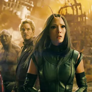 Mantis, Spider-Man and other Marvel heroes stand ready to battle in 'Avengers: Infinity War.'