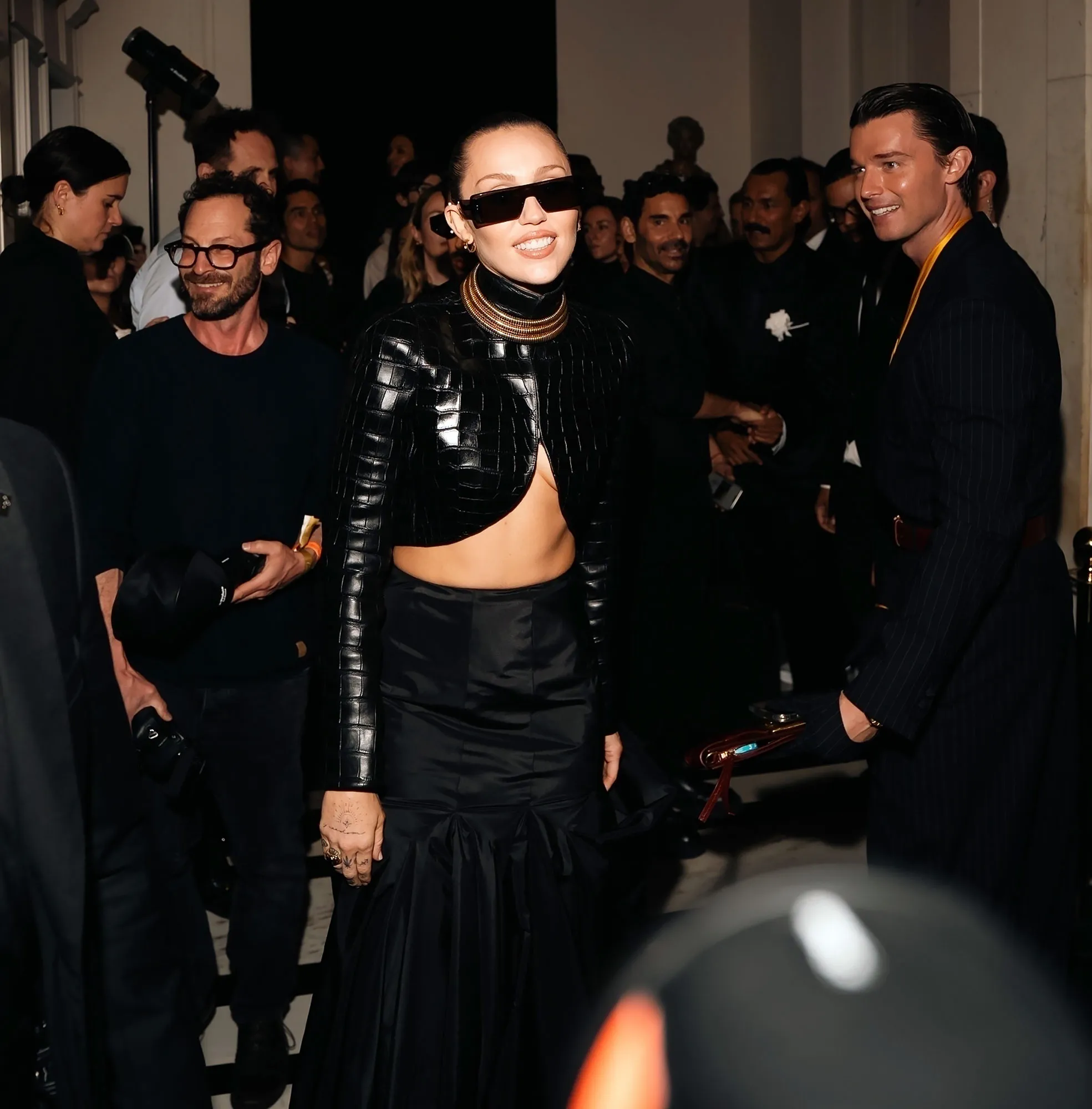 BGUS_3229337_003 Miley Cyrus Walked by Ex Patrick Schwarzenegger at the 2025 Met Gala