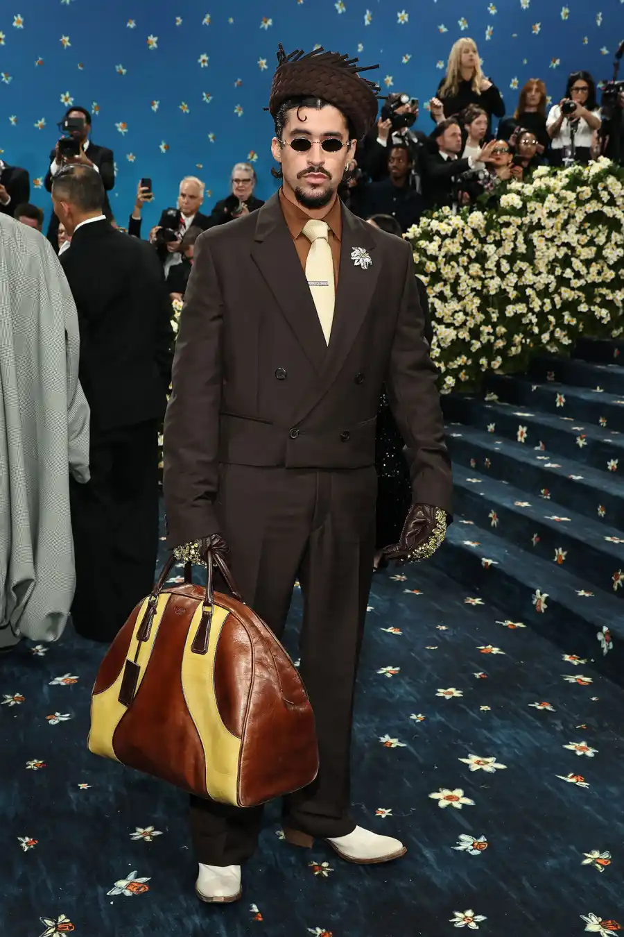 Bad Bunny Red Carpet Arrival Blue Carpet 2025 Met Gala