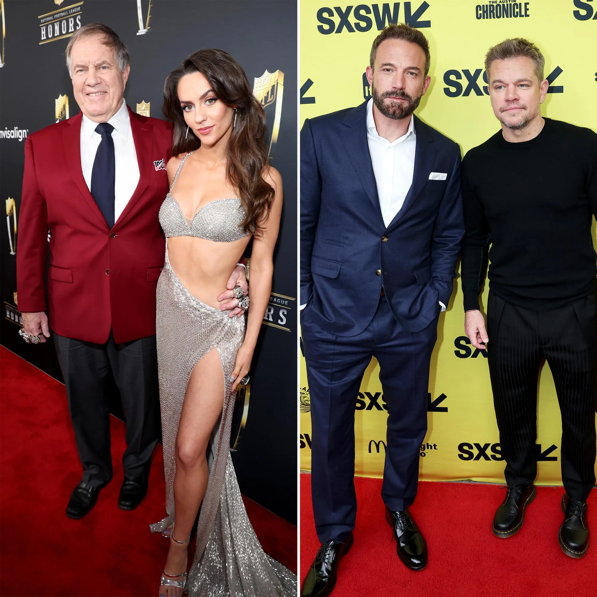 Ben Affleck and Matt Damon till Marvel at Jordon Hudson Crashing Dunkin Super Bowl Commercial