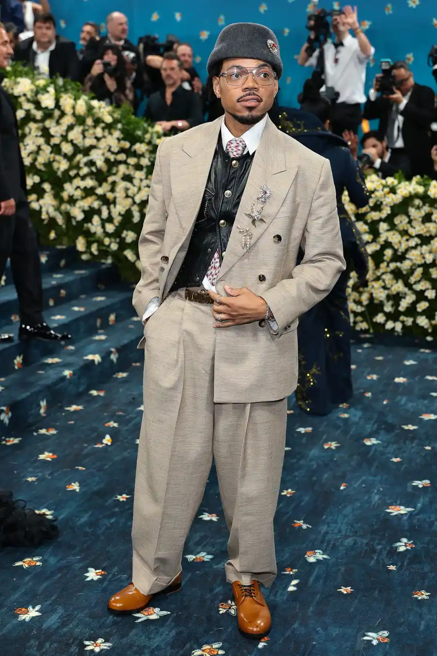 Chance the Rapper Red Carpet Arrival Blue Carpet 2025 Met Gala