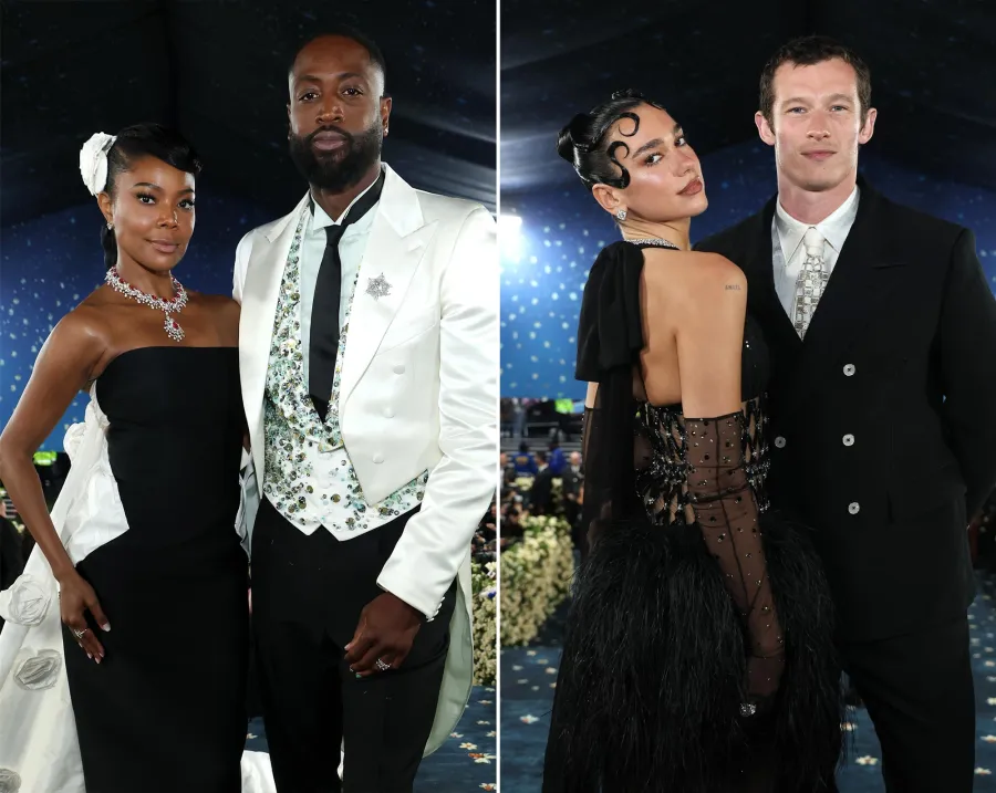 Couples Gallery 2025 Met Gala Gabrielle Union and Dwyane Wade Dua Lipa and Callum Turner 2213610322 2213610333