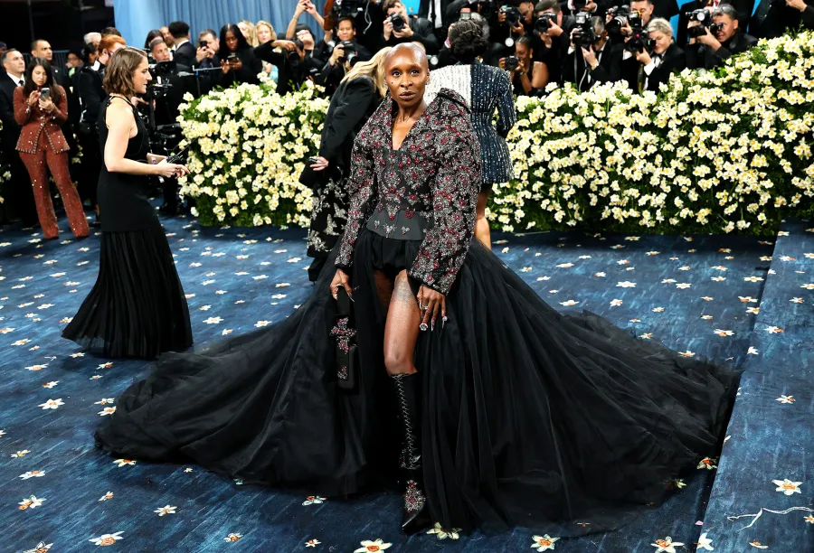 Cynthia Erivo Red Carpet Arrival Blue Carpet 2025 Met Gala