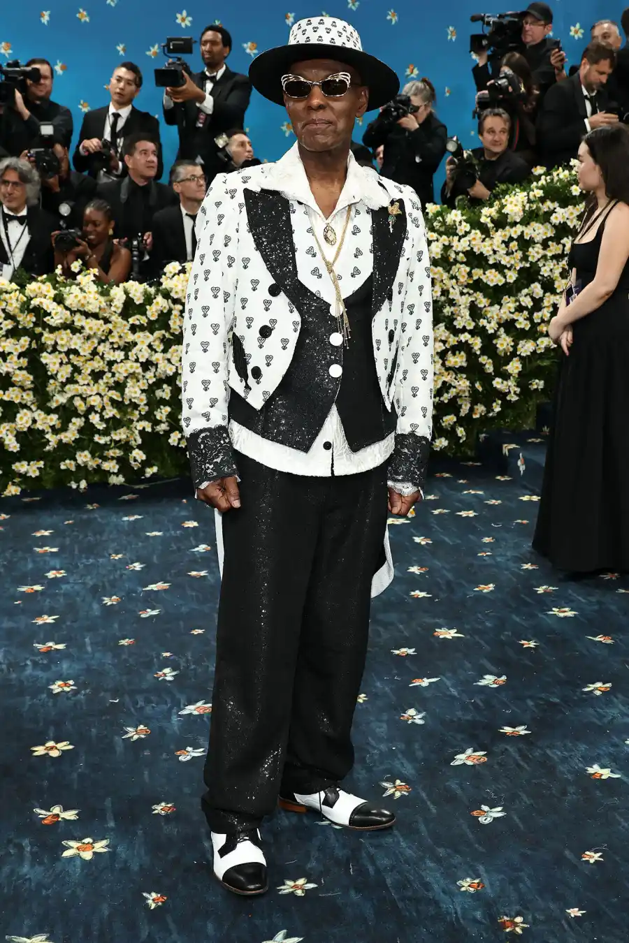 Dapper Dan Red Carpet Arrival Blue Carpet 2025 Met Gala