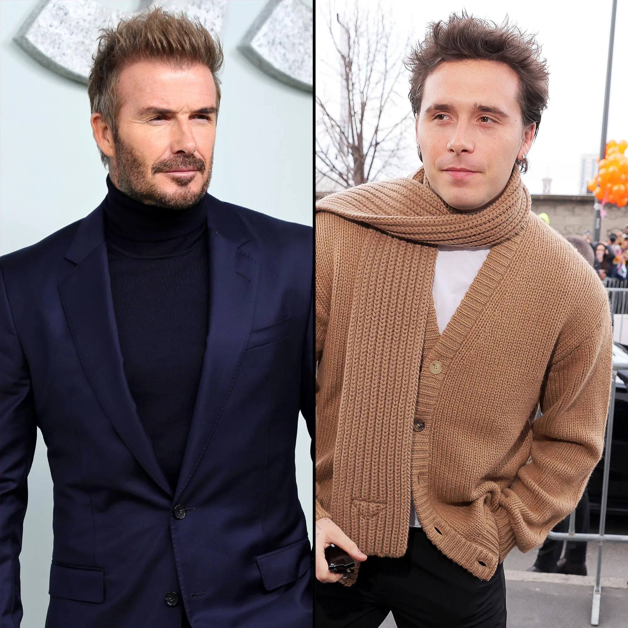 David Beckham Mentioned Estranged Son Brooklyn in Sentimental Post Before 50th Birthday Party Drama 522 Split 2172812587-1932261886