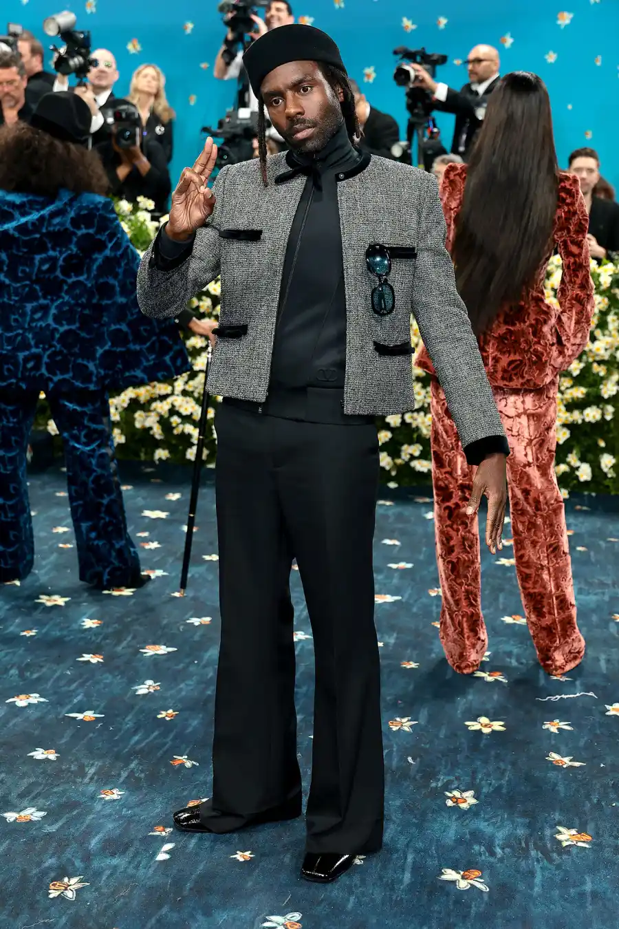 Dev Hynes Red Carpet Arrival Blue Carpet 2025 Met Gala