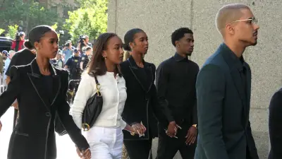 Diddy s Kids and Mom Janice Spotted at Courthouse as Trial Begins in NYC