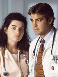 Julianna Margulies and George Clooney in 'ER.'