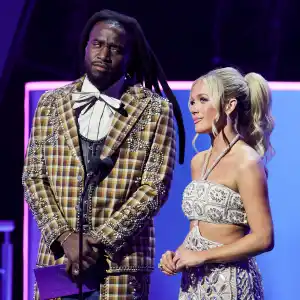 Feature Shaboozey Megan Moroney Have No Issues Despite Viral Side Eye Moment at AMAs 2025