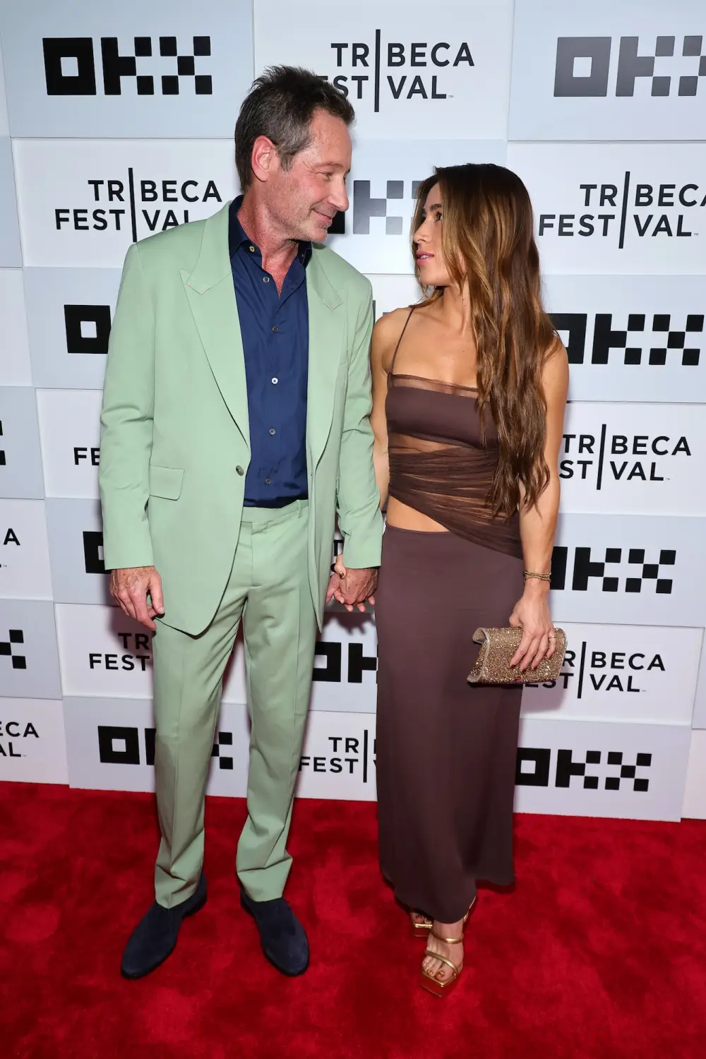 David Duchovny and Wife Monique Pendleberrys Relationship Timeline