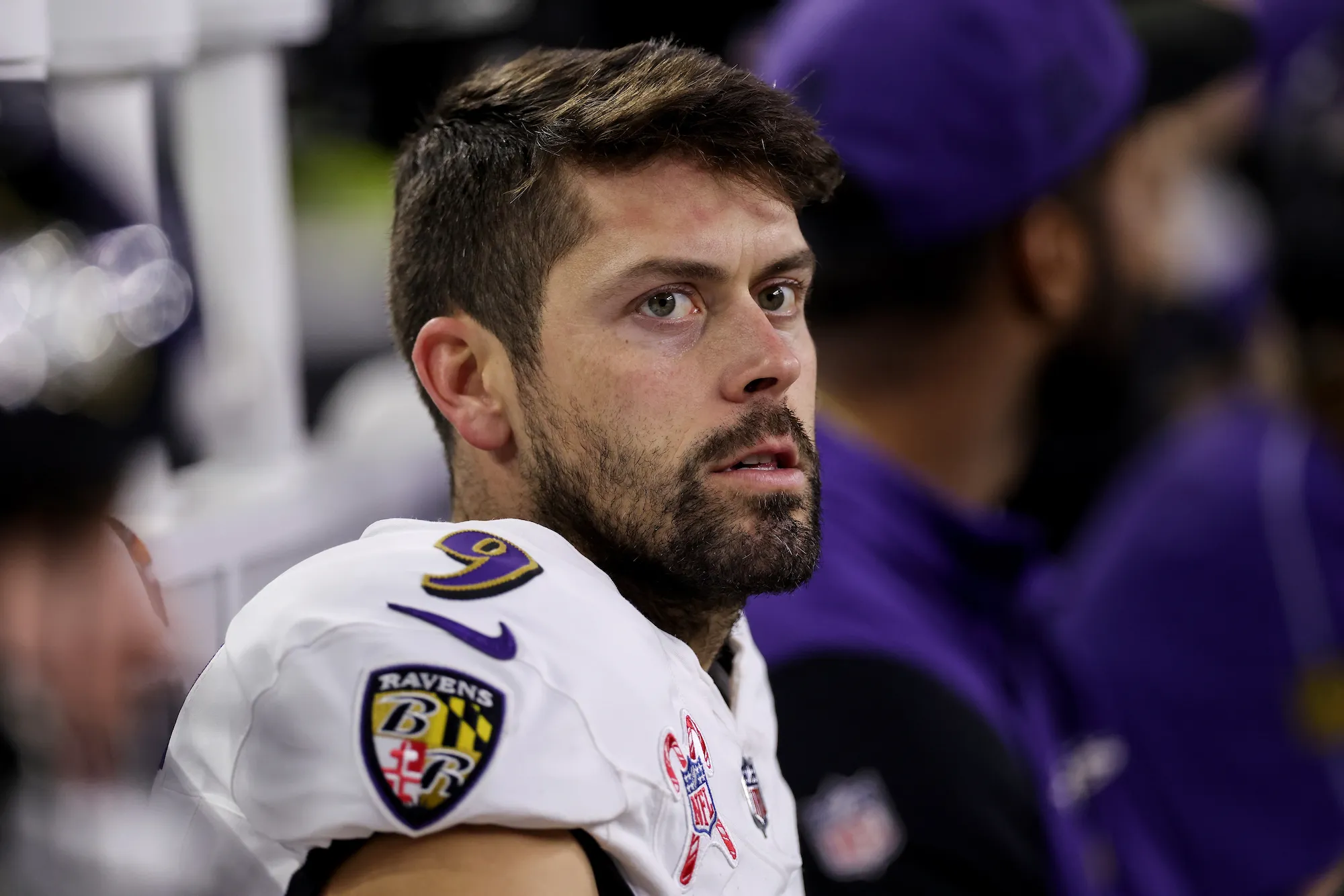 Feature GettyImages-2191622557 Justin Tucker Baltimore Ravens Sidelines