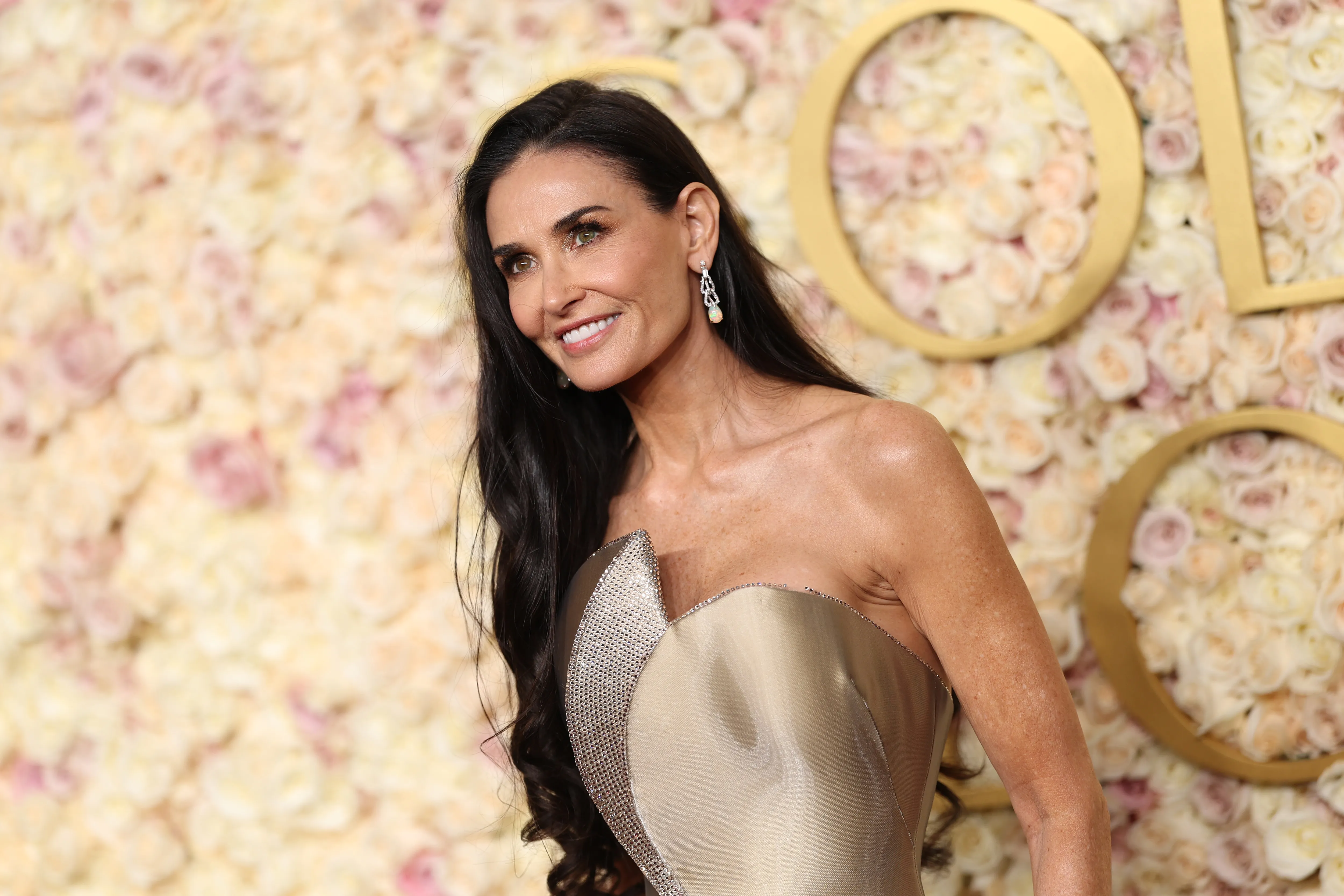 Demi Moore attends the 82nd Annual Golden Globe Awards at The Beverly Hilton on January 05, 2025 in Beverly Hills, California.