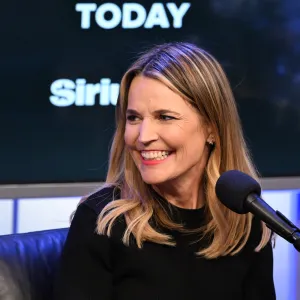 GettyImages-2197630493 Savannah Guthrie Reveals Cringey Interview Question to Jalen Hurts Was a Career Lowlight