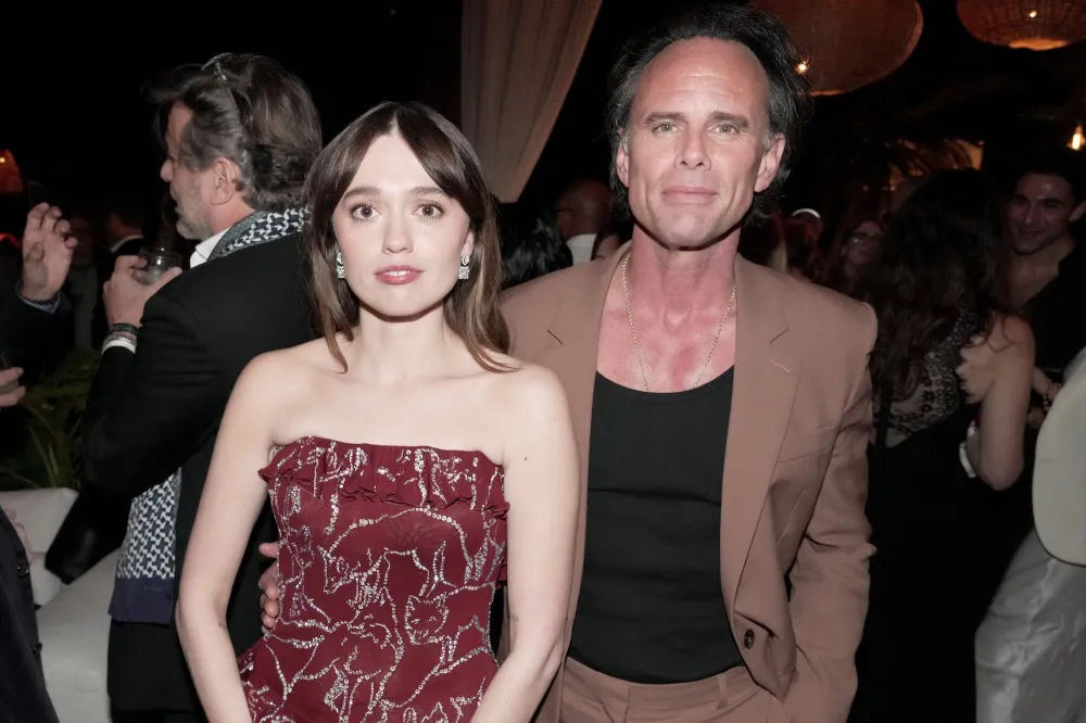 Aimee Lou Wood and Walton Goggins