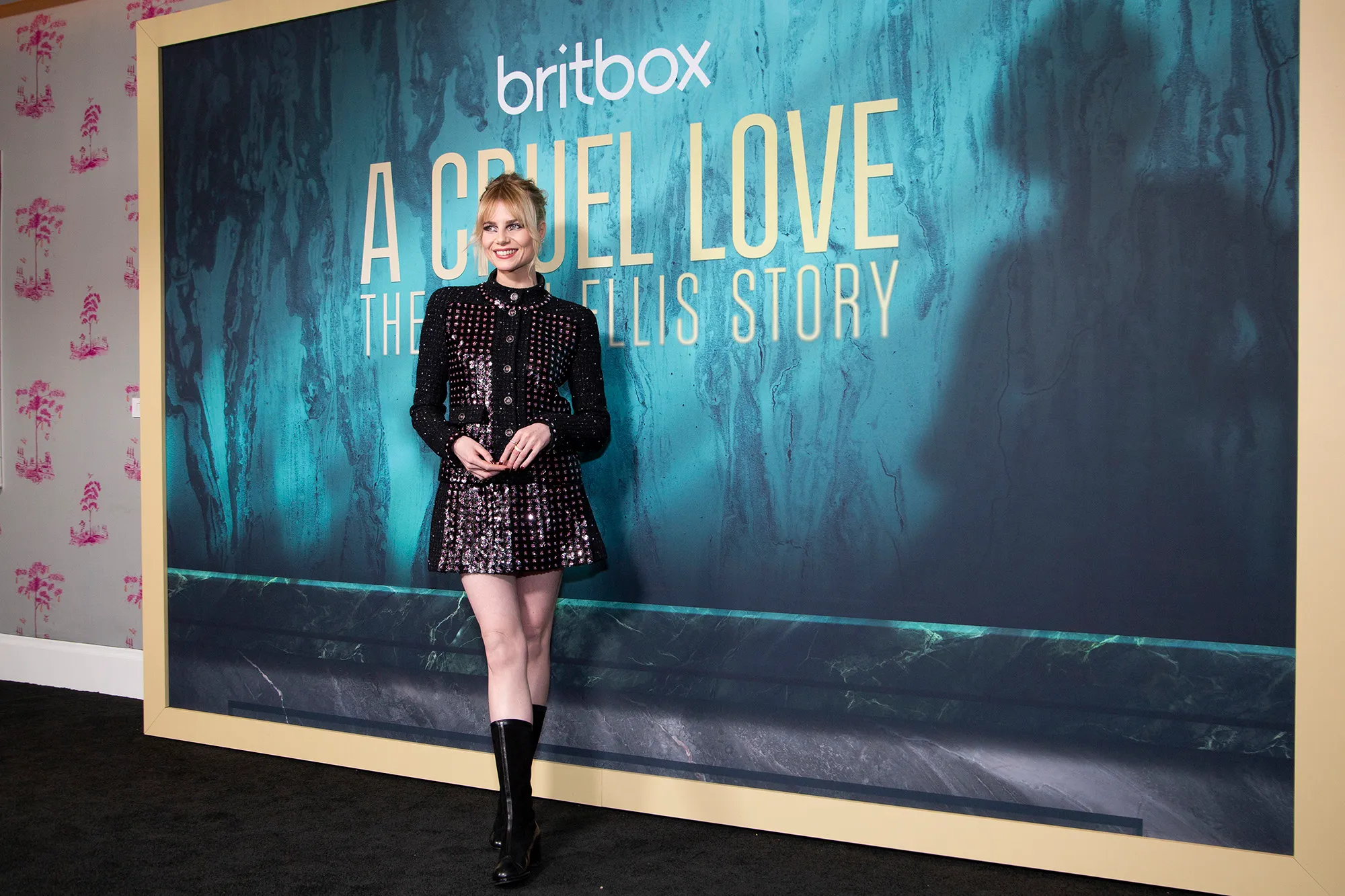 Lucy Boynton attends Britbox's A Cruel Love premiere
