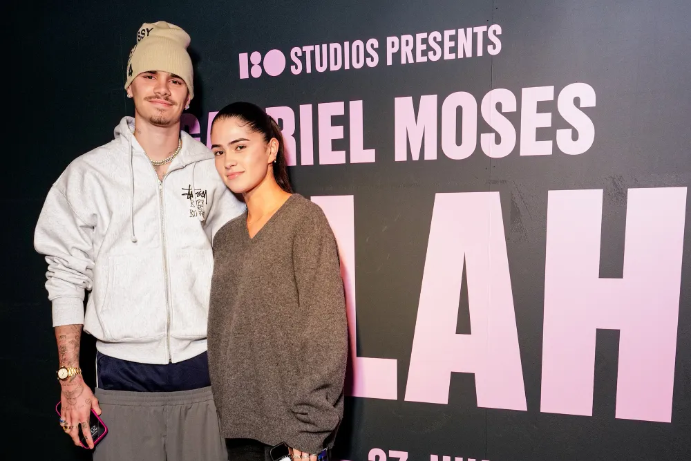 GettyImages-2206565995 Romeo Beckham and Kim Turnbull