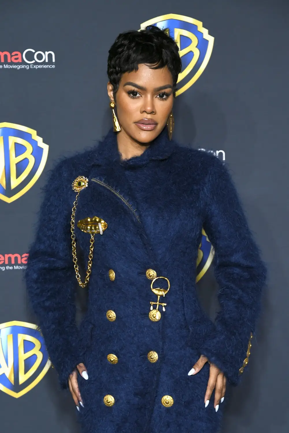 GettyImages-2208032128 Teyana Taylor Blue Coat 2025