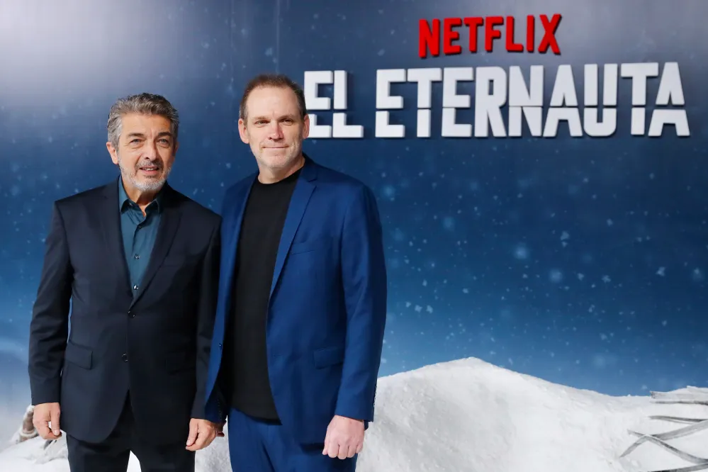 Actor Ricardo Dar&iacute;n y el director Bruno Stagnaro.