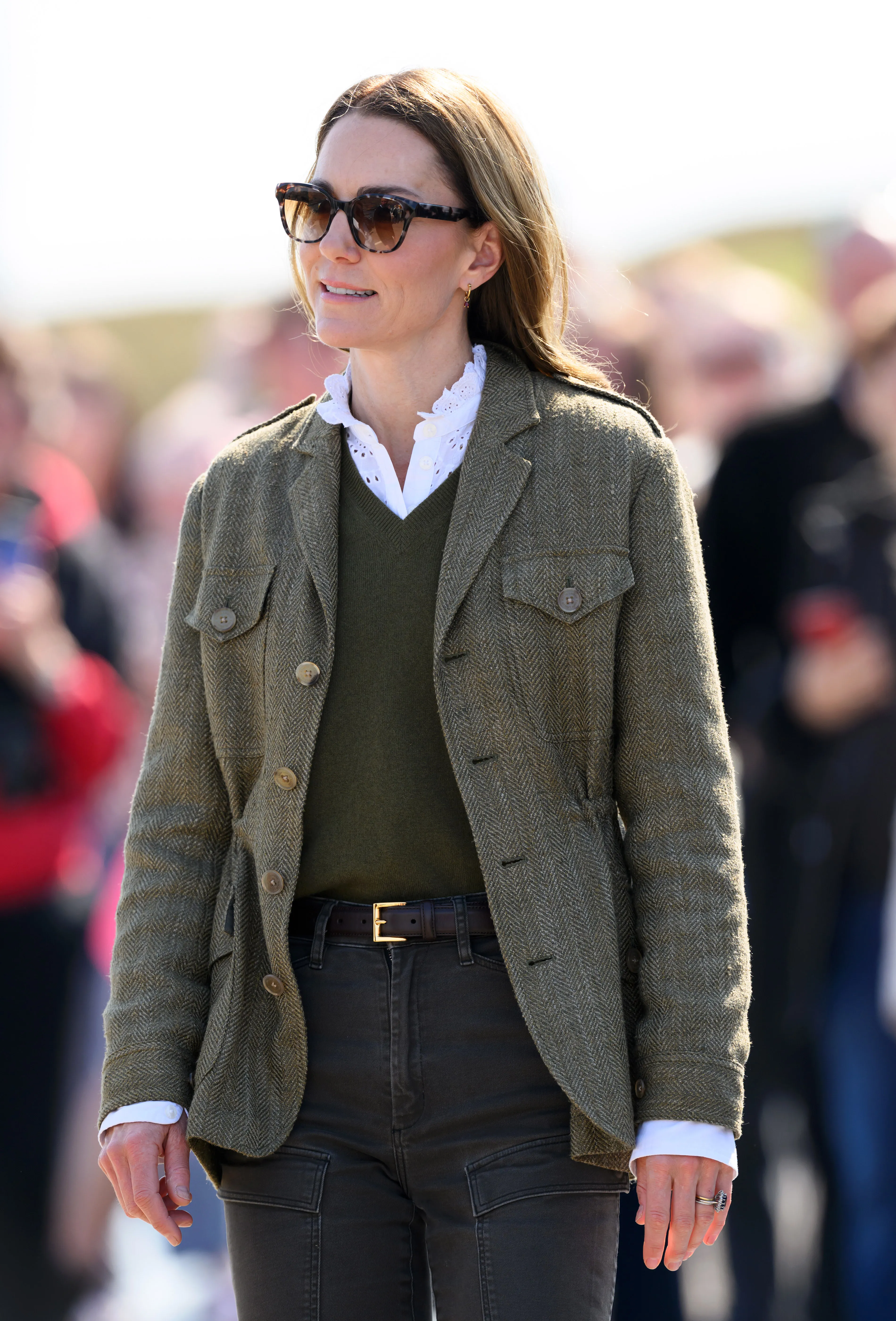 Catherine, Princess of Wales, known as the Duchess of Rothesay when in Scotland travels to the island of Iona on a public ferry on April 30, 2025 in Fionnphort, Scotland. The Prince and Princess of Wales are on a two-day visit to the Isles of Mull and Iona on the 29th and 30th of April to engage with rural island communities. During their time on the islands, they will connect with local residents, highlighting the value of social bonds and underscoring the importance of safeguarding and advocating for the natural environment.