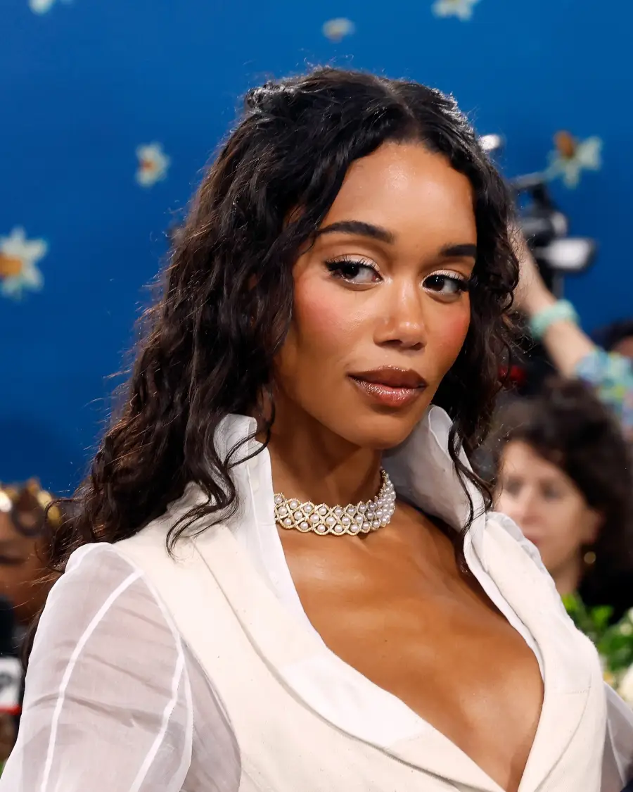 GettyImages-2213712270 Laura Harrier Met Gala 2025 white dress