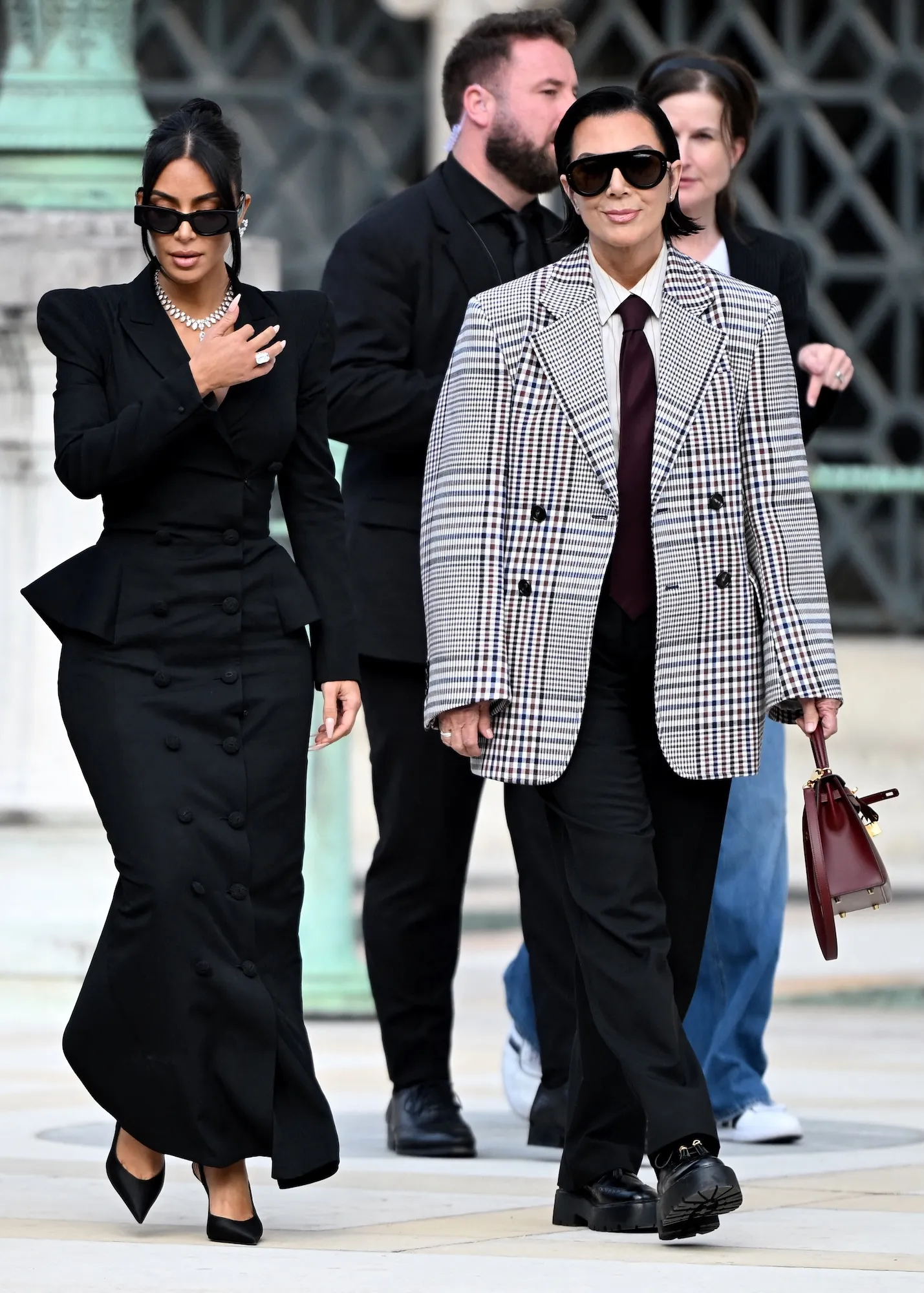 Kim Kardashian Drips in Diamonds and Feathers During Paris Trial