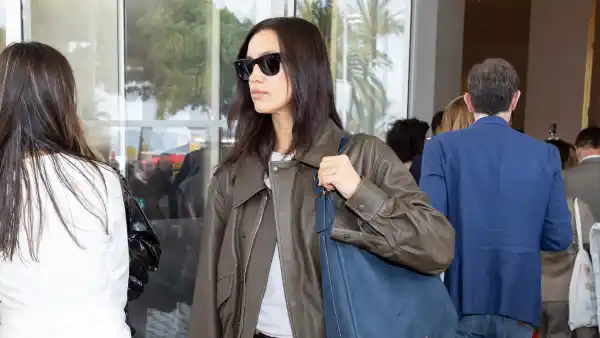 Irina Shayk is seen at Hotel Martinez during day four of the 78th Cannes Film Festival on May 16, 2025 in Cannes, France.
