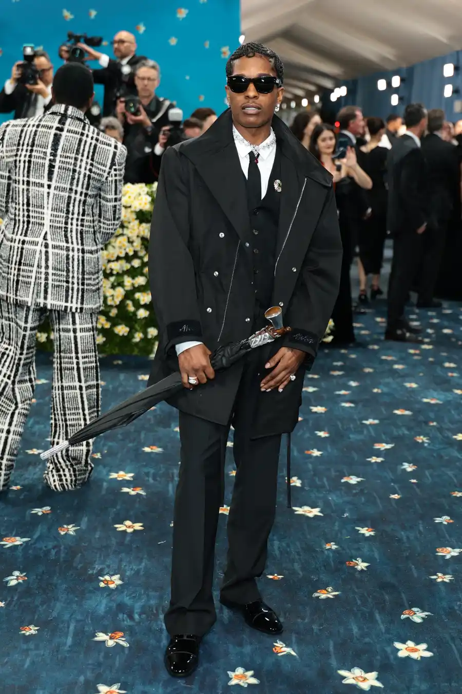 ASAP Rocky Attends 2025 Met Gala as Cochair