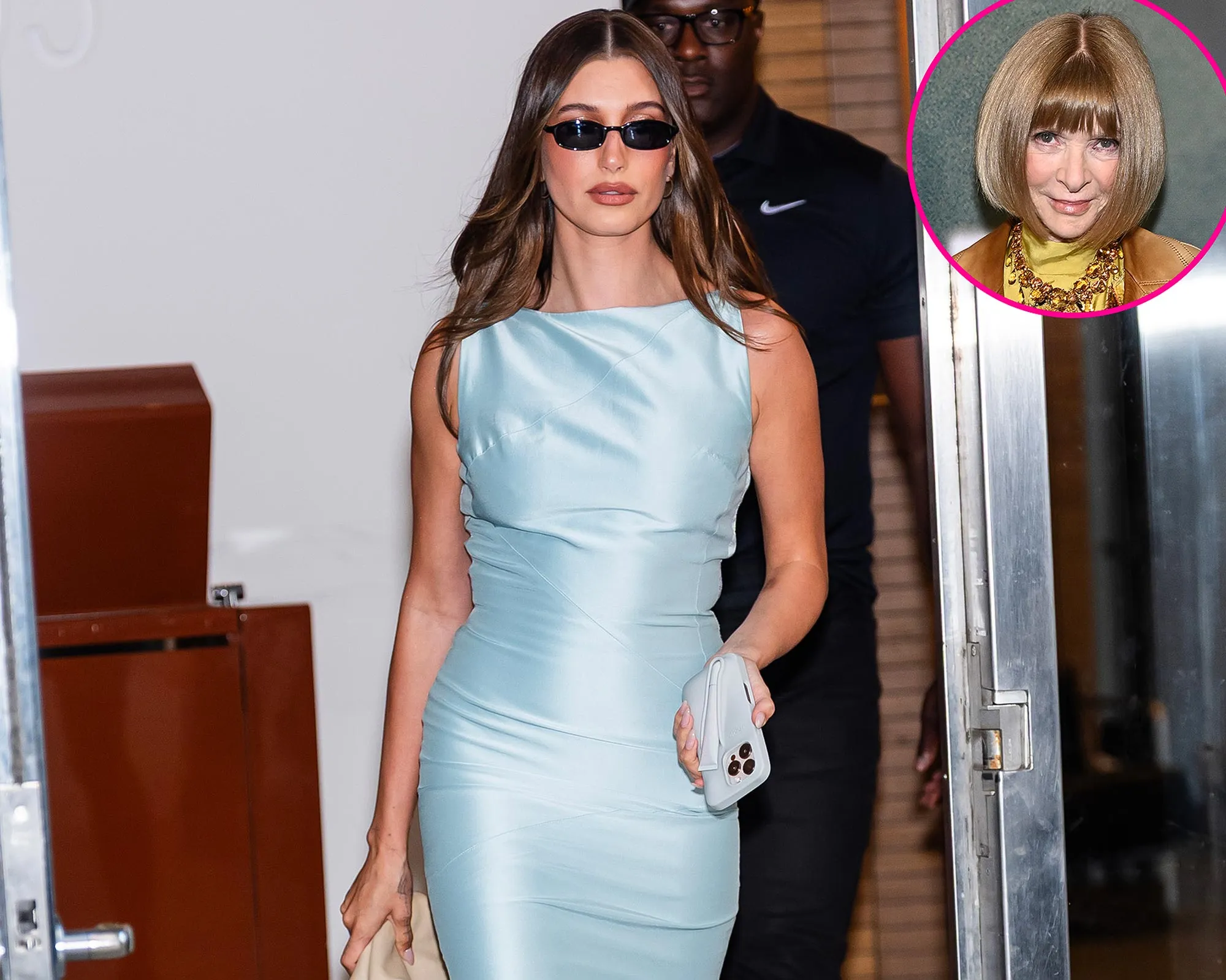 Hailey Bieber Takes Style Notes From Anna Wintour and Wows in Her Vintage Dress