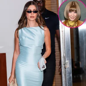 Hailey Bieber Takes Style Notes From Anna Wintour and Wows in Her Vintage Dress
