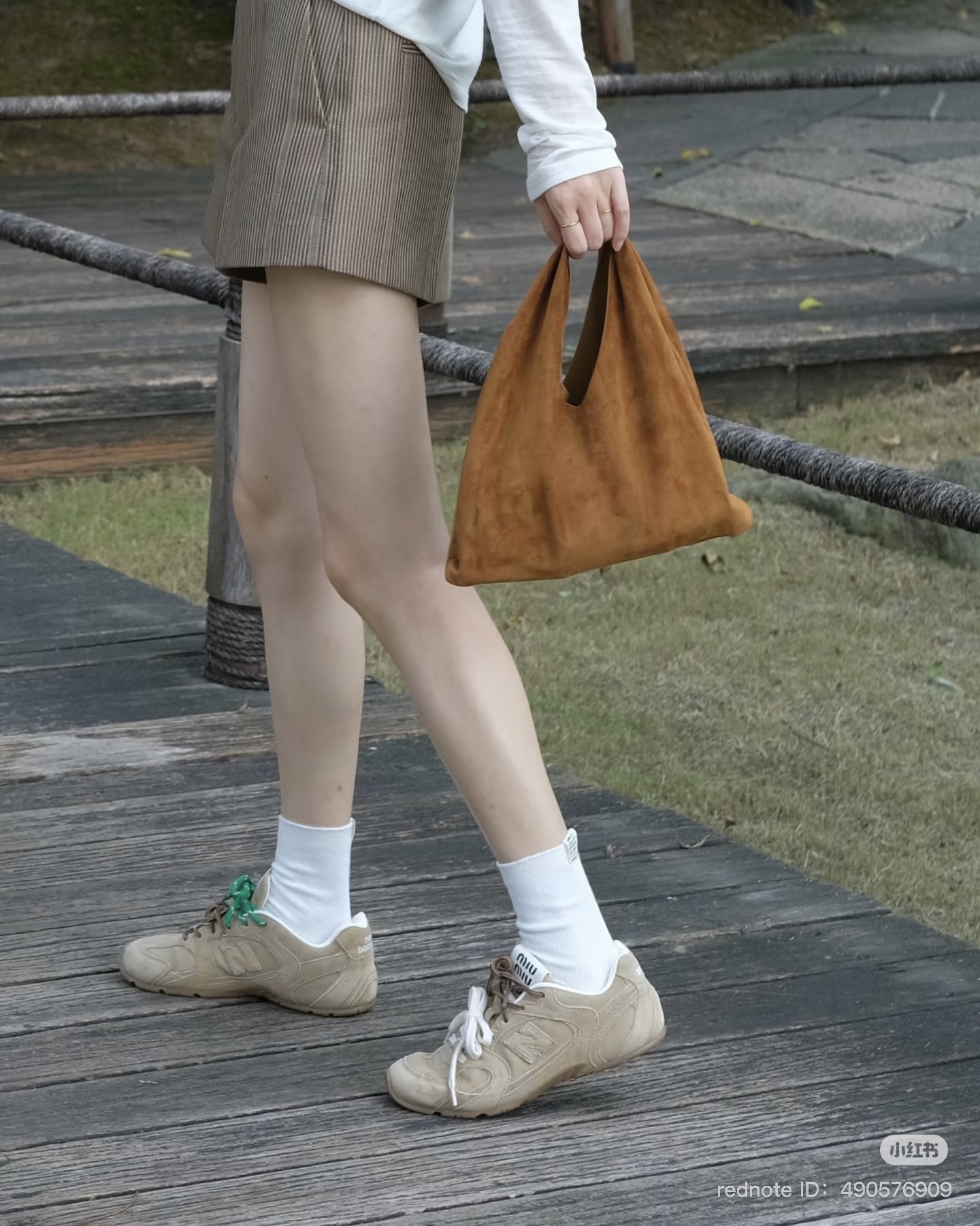 the row bindle small suede