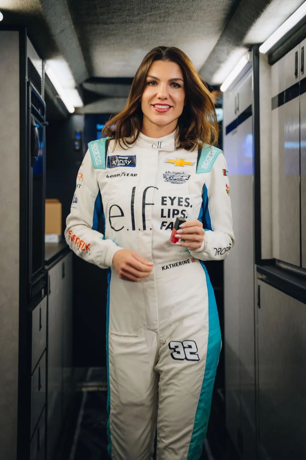 Katherine Legge for elf Cosmetics