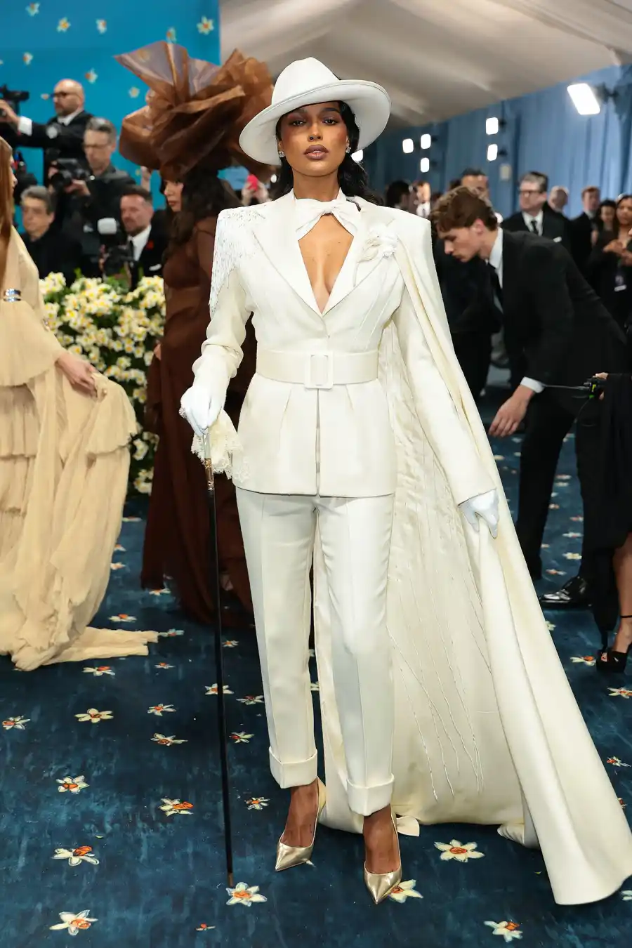 Jasmine Tookes Red Carpet Arrival Blue Carpet 2025 Met Gala