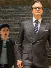 Taron Egerton and Colin Firth in 'Kingsman: The Secret Service.'