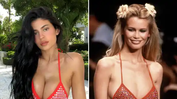 Kylie Jenner Sizzles in Vintage Chanel Thong Bikini