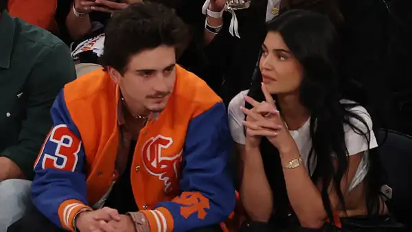 Kylie Jenner and Timothee Chalamet Enjoy Courtside Date Night at Basketball Game.